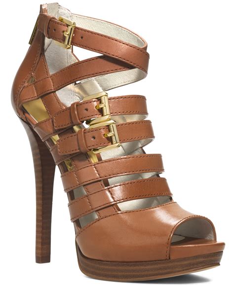 michael michael kors sandra suede platform sandal|Michael Kors platform wedge sandals.